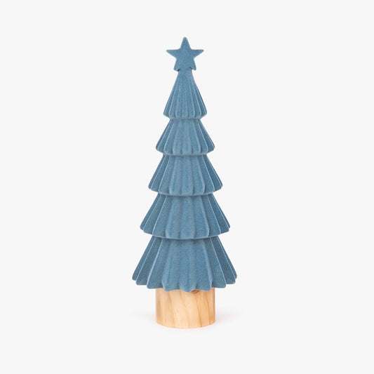 Sapin de Noël bleu 13x40cm COZY