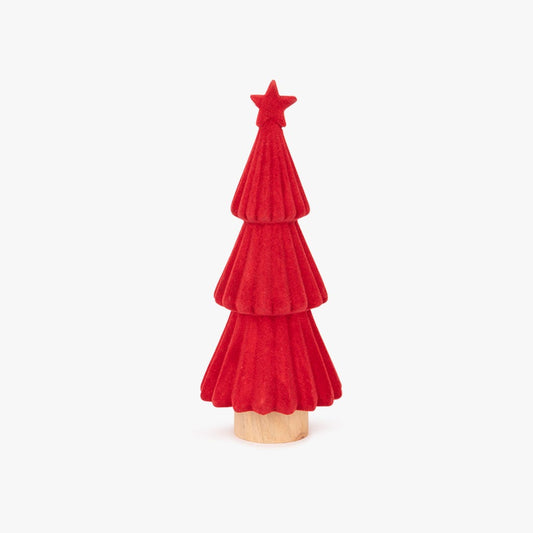 Sapin de Noël rouge 10x25cm COZY