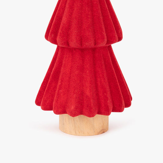 Sapin de Noël rouge 10x25cm COZY