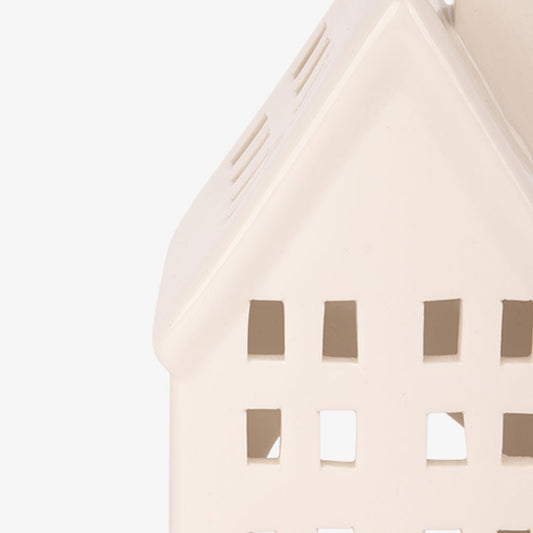 Casa blanca para vela 15cm NEW BRIGHT