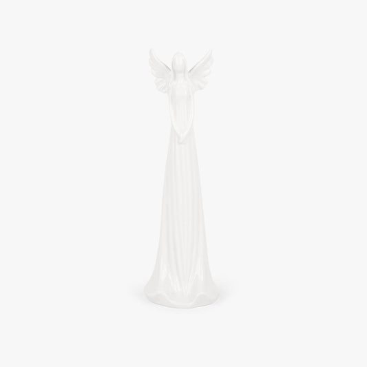 Ange en céramique blanche 39cm NEW BRIGHT 