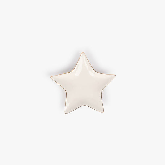 Étoile décorative blanche 15cm NEW BRIGHT