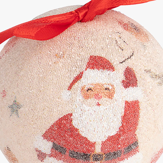6 bolas pai natal/boneco neve