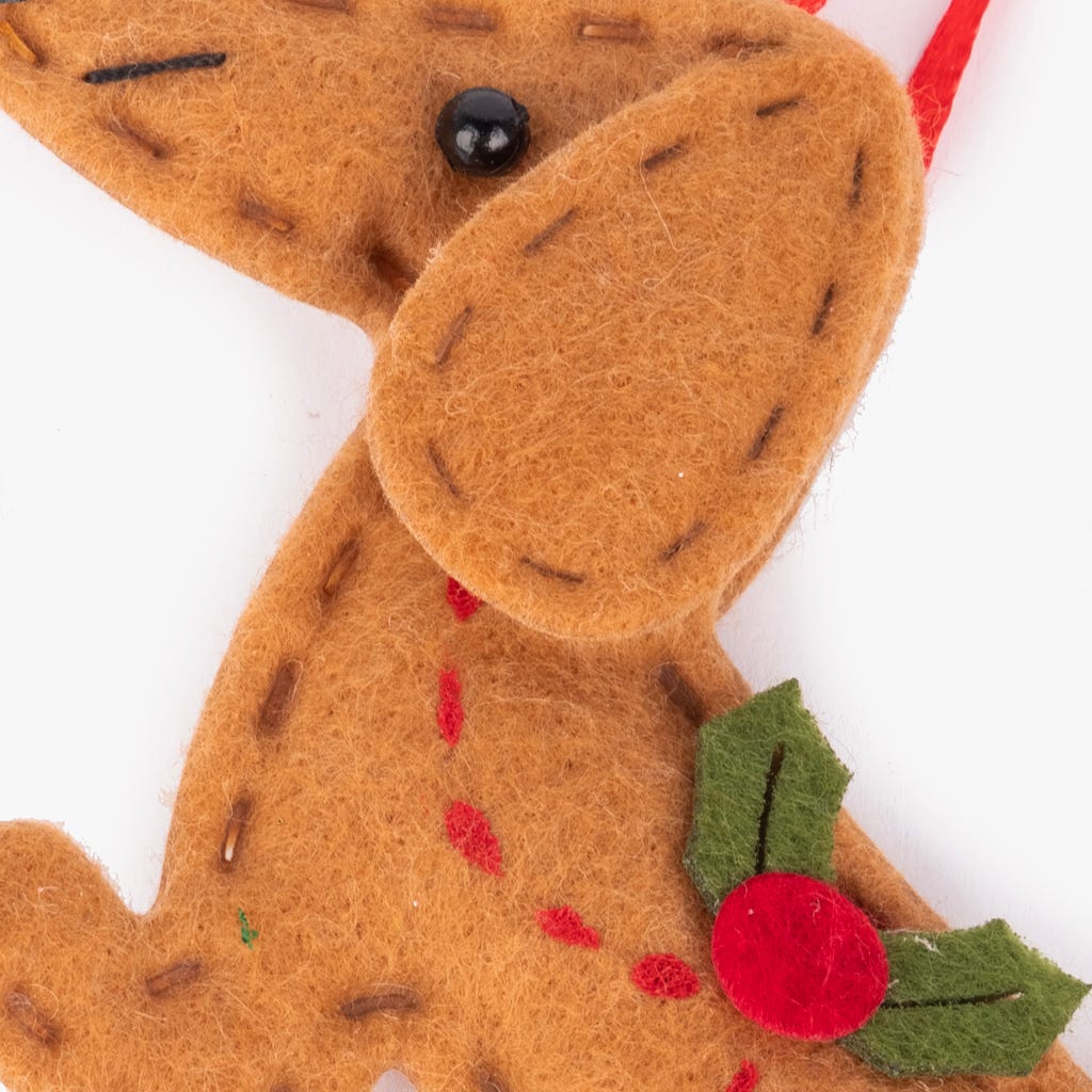 Adorno navideño perro COZY