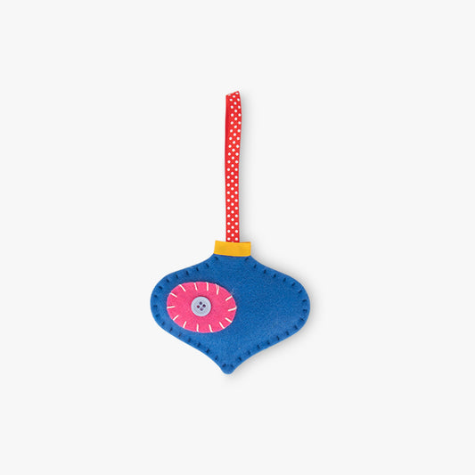 Décoration de Noël boule bleue COZY