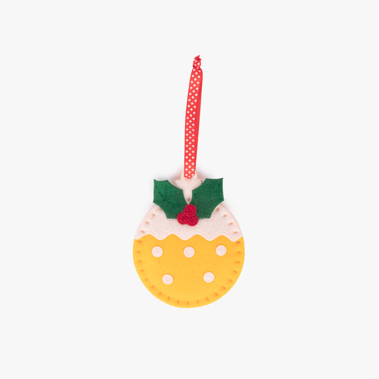 Ornement de Noël boule jaune COZY