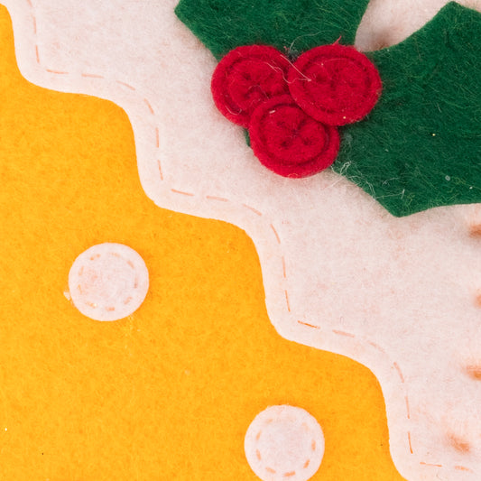 Ornement de Noël boule jaune COZY