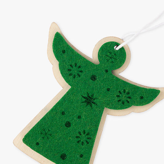 Ornement d'ange vert KITSCH
