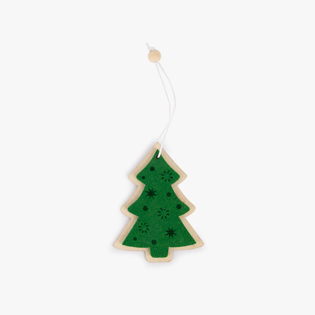 Ornement d'arbre de Noël vert KITSCH