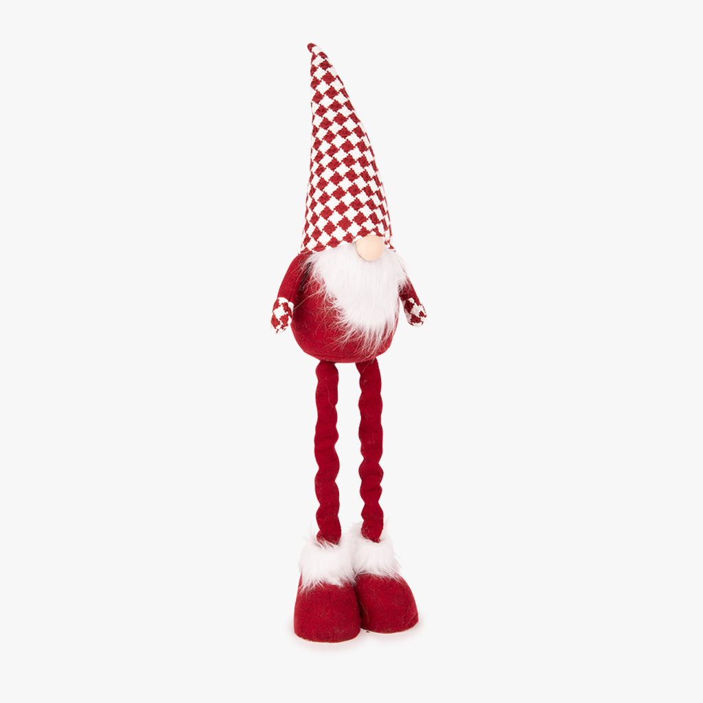Elfe rouge avec chapeau à carreaux 81cm COZY