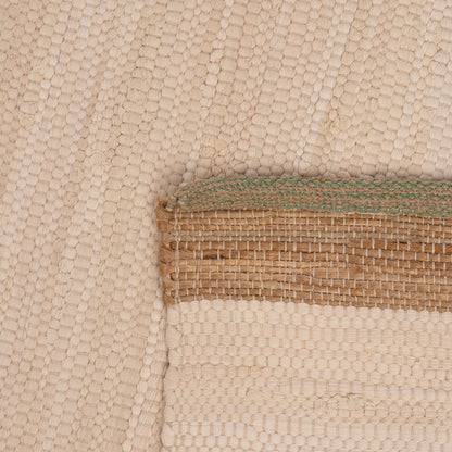 Jute/Cotton Rug White/Green 120x180 BLIDA