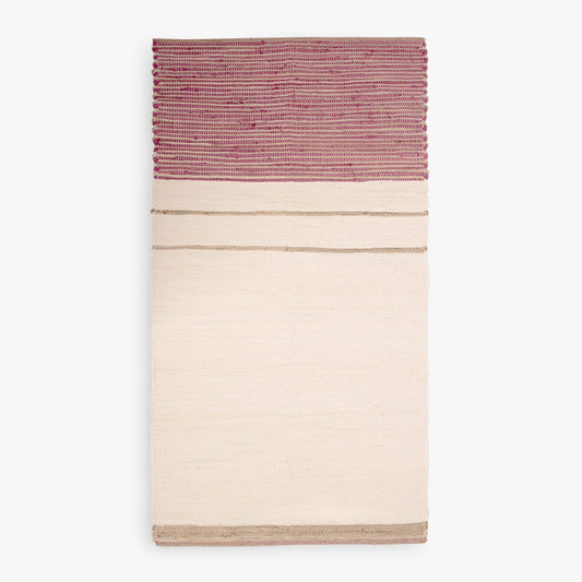 Jute/Cotton Rug Pink/White 70x150 BLIDA