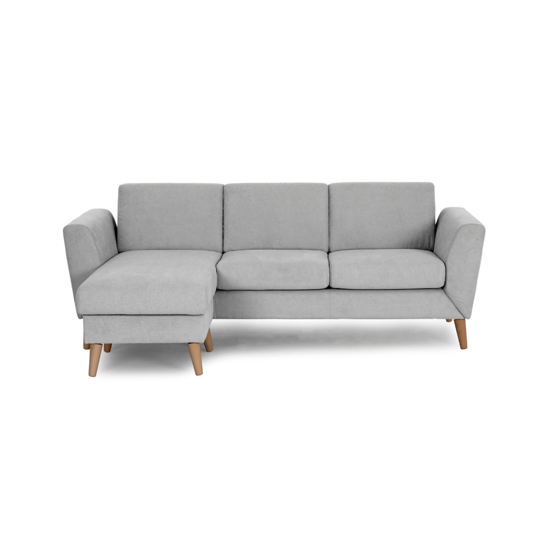 Sofá de 3 lugares com chaise longue reversível e pés vintage – AngelC710BSSRBG3810_C24