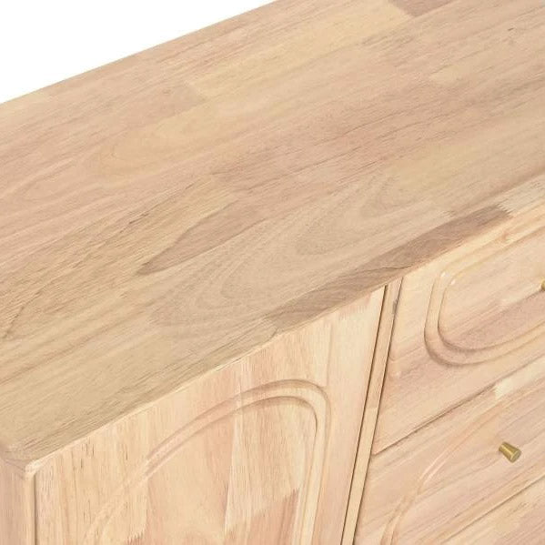 Aparador Natural 1 Puerta 3 Cajones 73,5x35x78