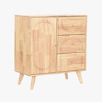 Aparador Natural 1 Puerta 3 Cajones 73,5x35x78