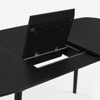 Mesa de Refeição Extensível Preta  PERLIS