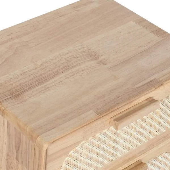 Rattan Chest of Drawers with 3 Drawers 40x30x63