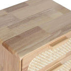 Rattan Chest of Drawers with 5 Drawers 40x30x93