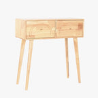 Natural 2-Drawer Console 80.5x30x80