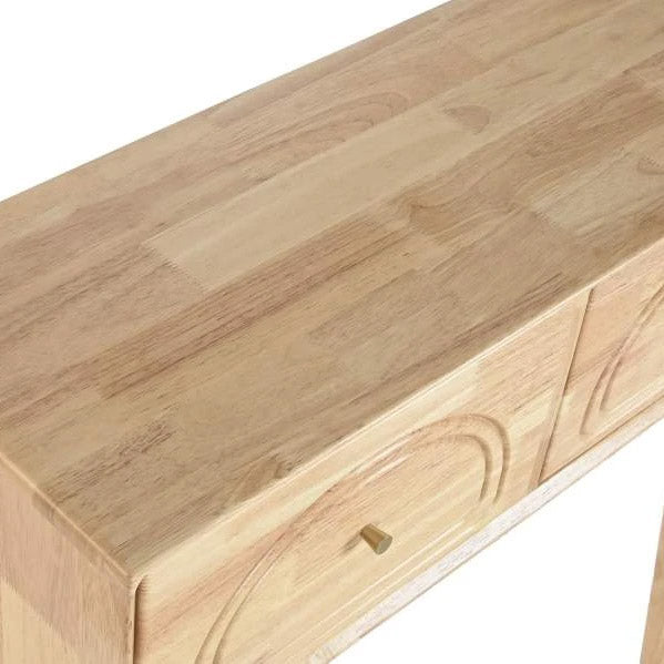 Natural 2-Drawer Console 80.5x30x80