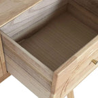 Natural 2-Drawer Console 80.5x30x80