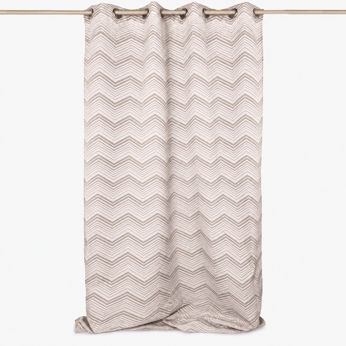 Rideau ZigZag blanc 140x270 HERITAGE