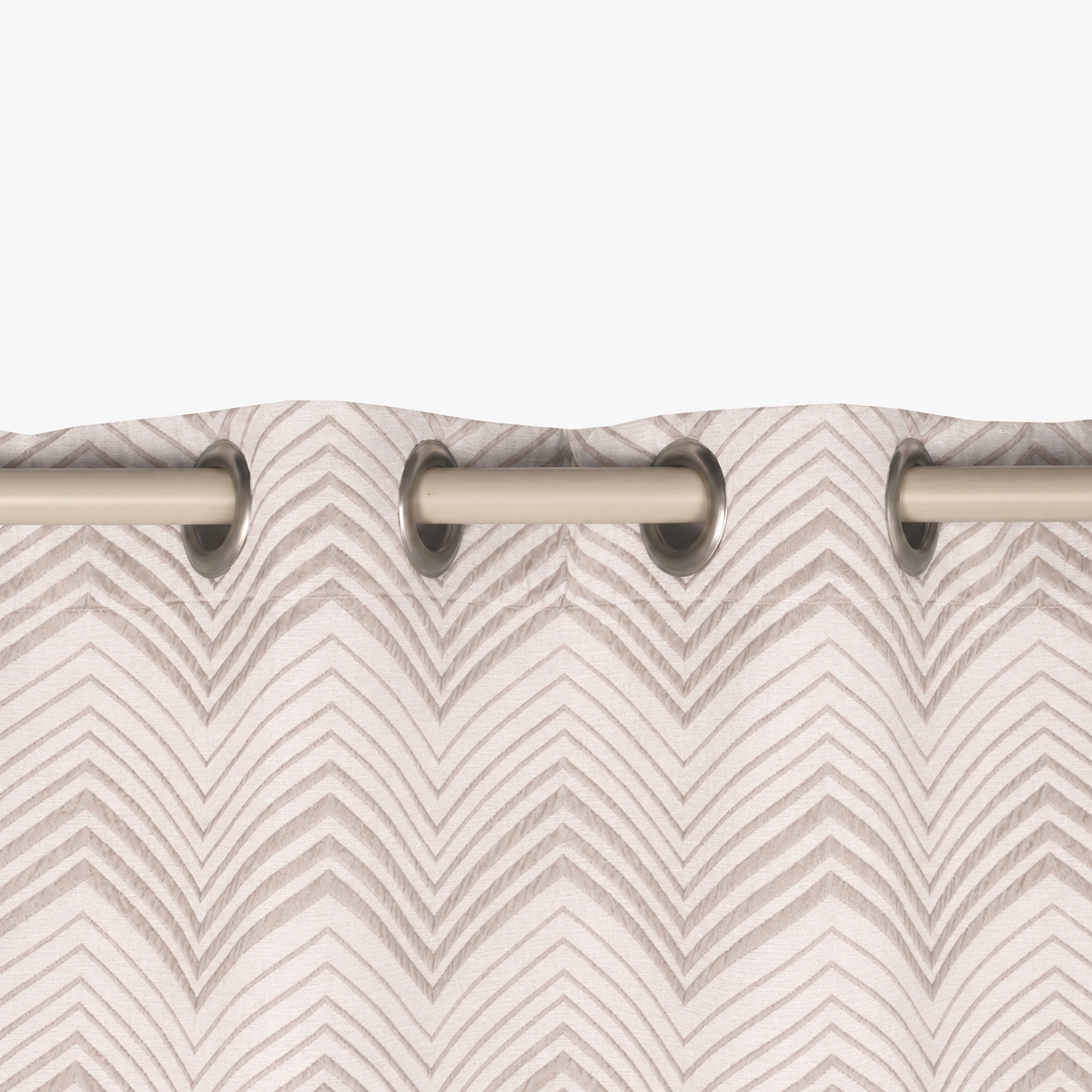 Rideau ZigZag blanc 140x270 HERITAGE