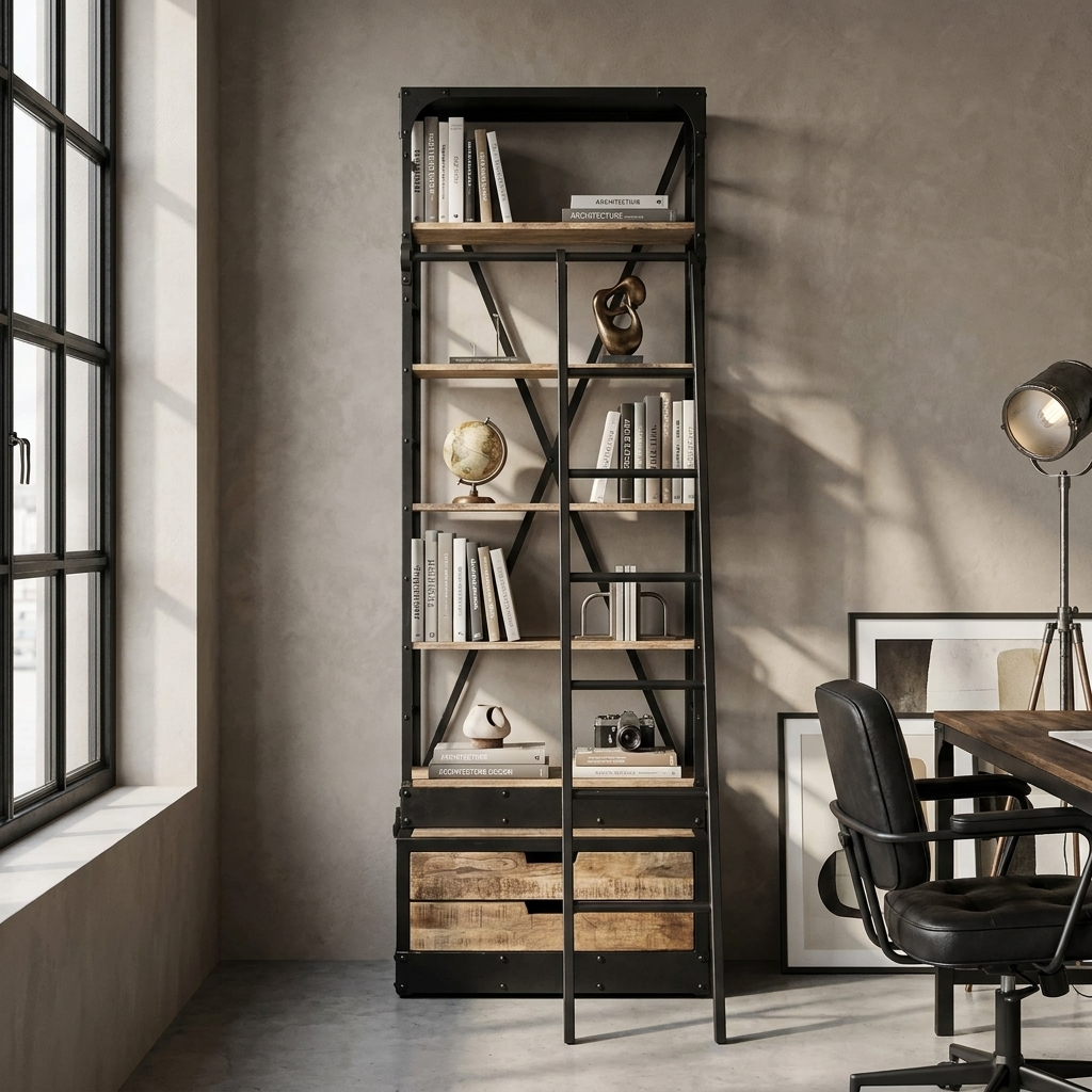 Estante Escadote 75x47x220 cm
