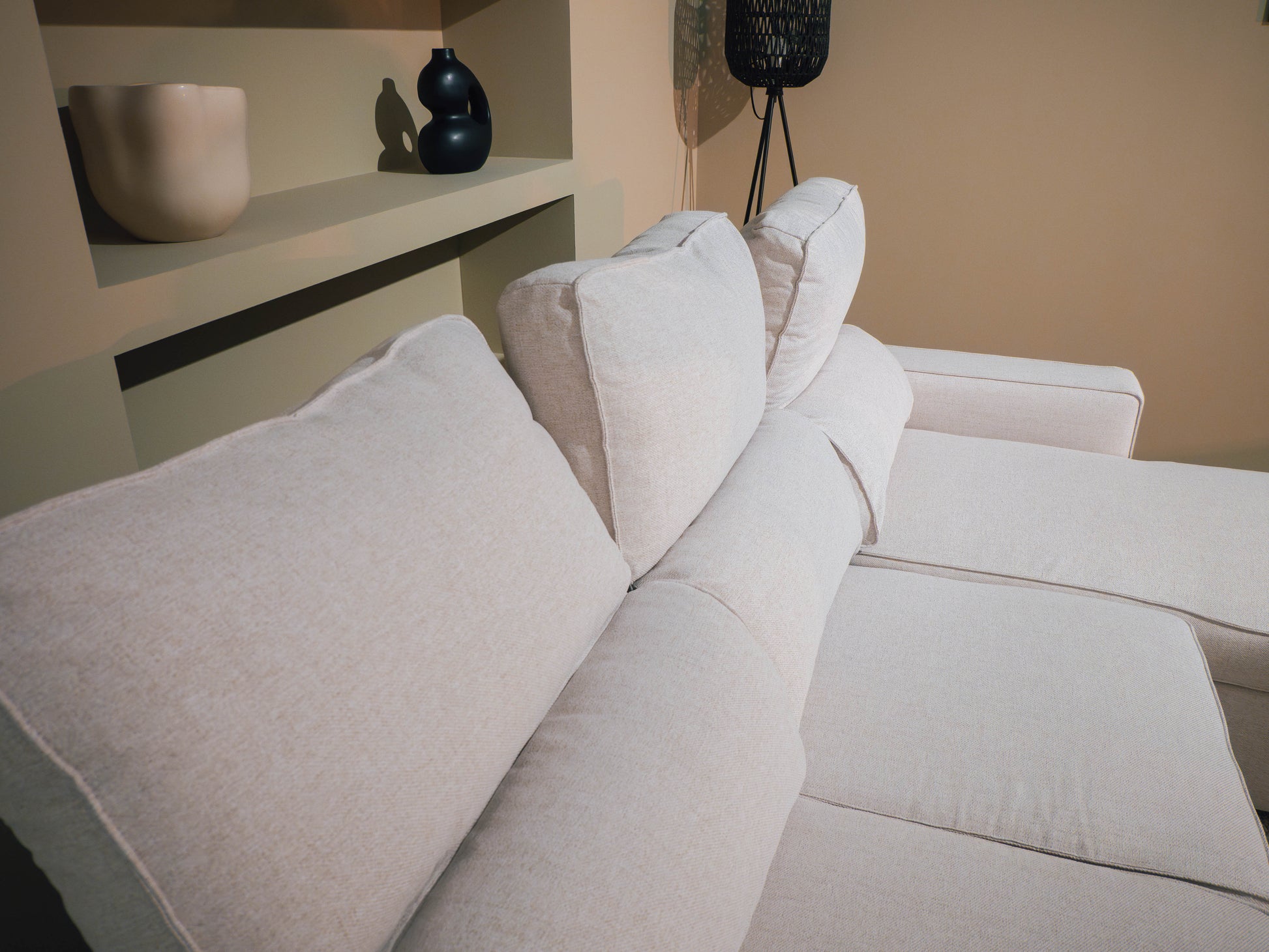 Sofá - Cama 4 Lugares com Chaise Longue Reversível e Arrumação - HarperC1536BFSRG8242_C24