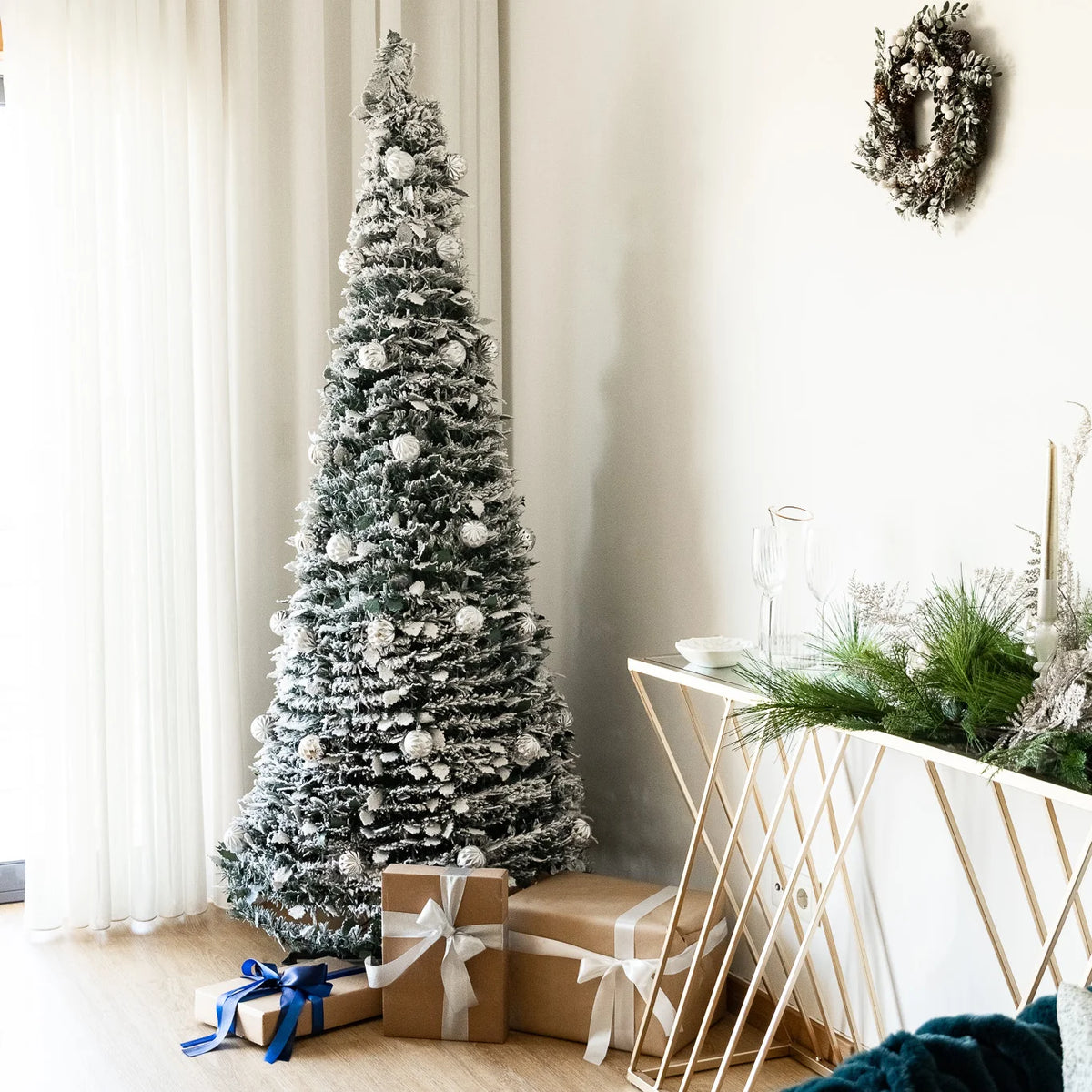 Árvore Pop-up com Bolas Prata CHRISTMAS COLLECTION