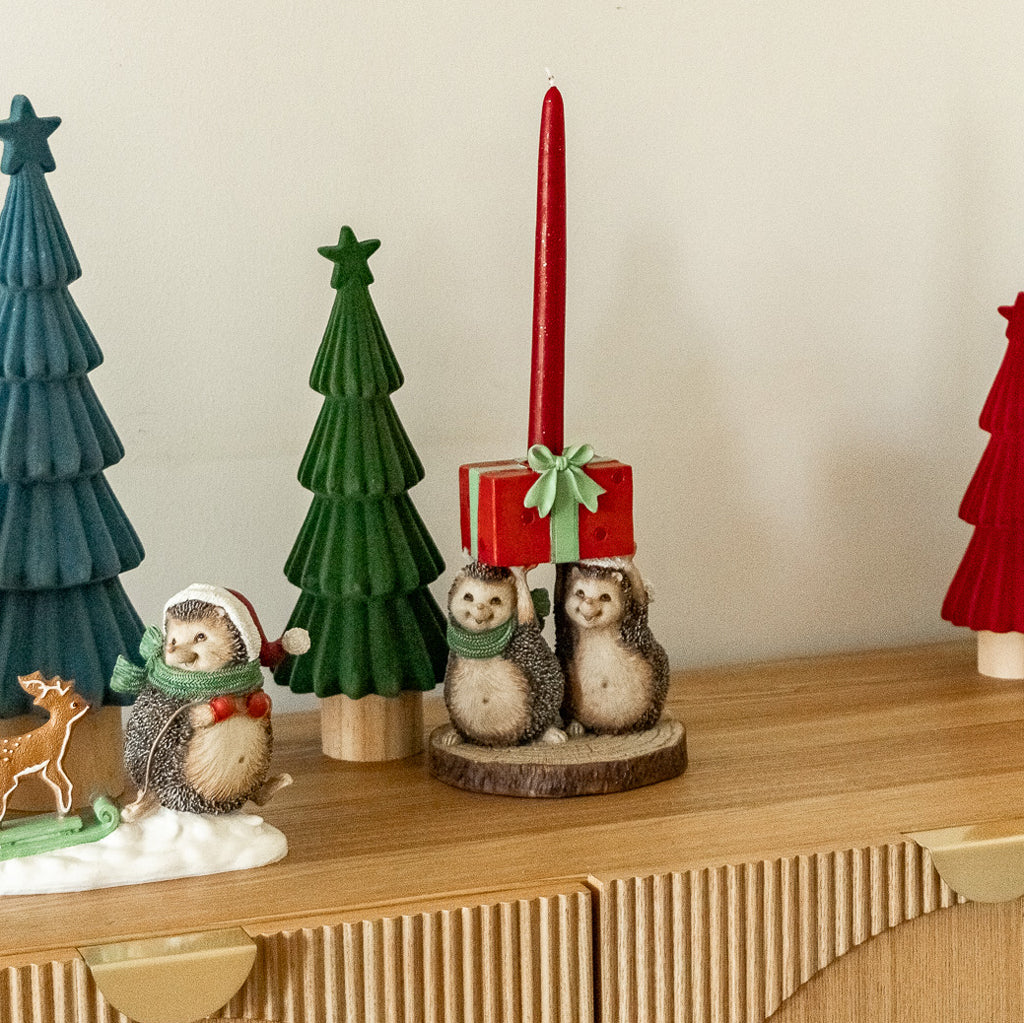 Hedgehog candlestick 19cm NEW BRIGHT