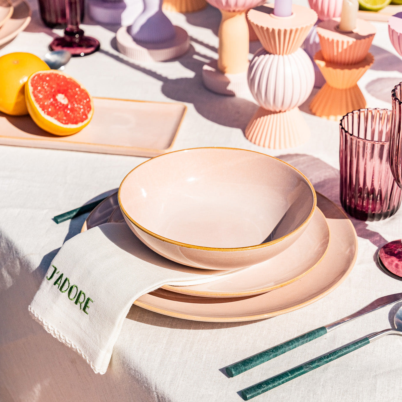 Assiette Plate Rose 26cm BAIKAL