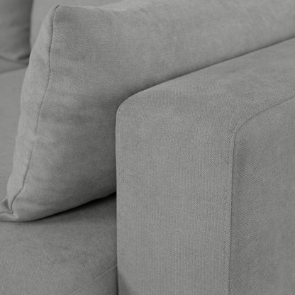 Sofá - Cama 3 Lugares com Chaise Longue Reversível - LeahC729CCSRG3810_C24