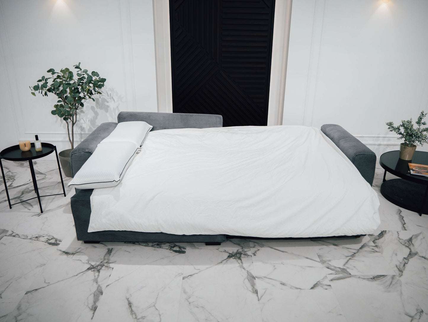 Sofá - Cama 4 Lugares com Chaise Longue Reversível - LaurenC1511ACSRG7932_C24