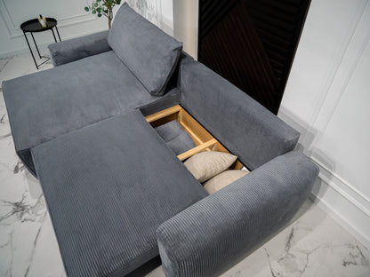 Sofá - Cama 4 Lugares com Chaise Longue Reversível - LaurenC1511ACSRG7932_C24