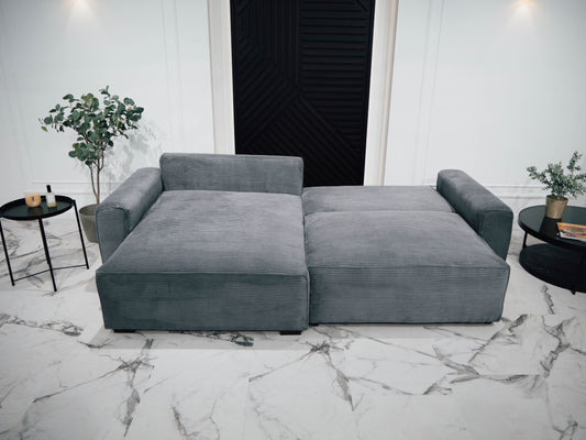 Sofá - Cama 4 Lugares com Chaise Longue Reversível - LaurenC1511ACSRG7932_C24