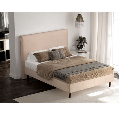 Beige upholstered headboard Maia
