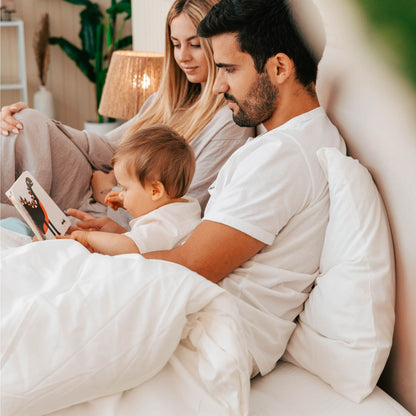 Beige upholstered headboard Maia