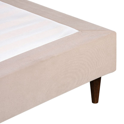 Sommier estofado cinza Levi