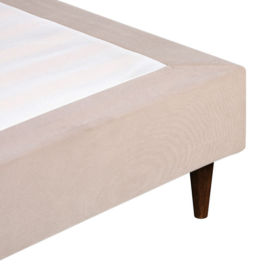 Sommier estofado bege Levi