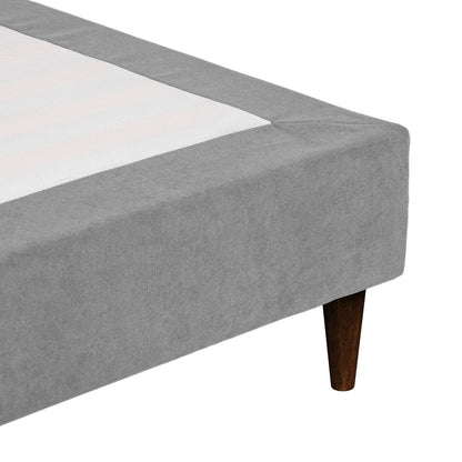 Sommier estofado cinza Levi