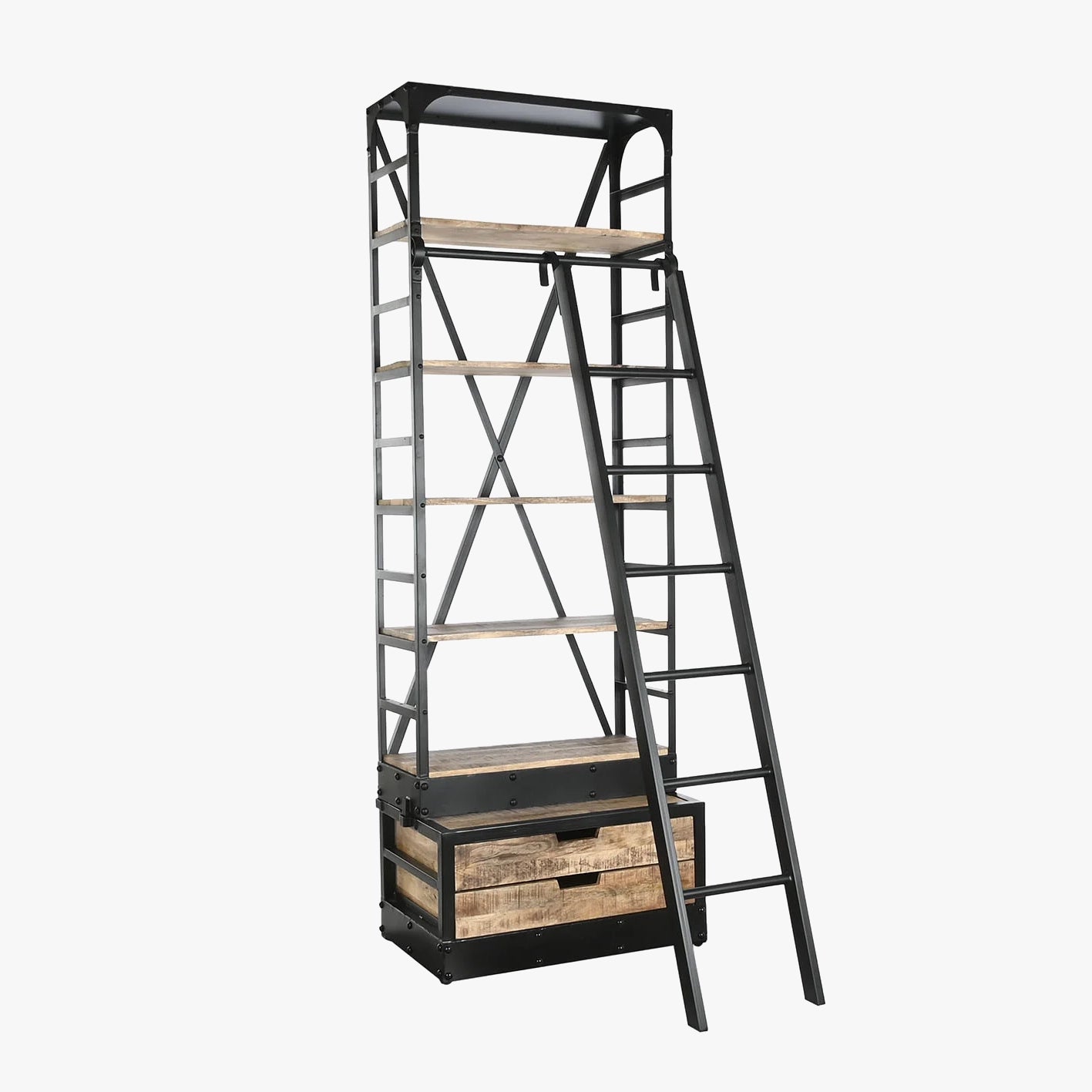 Estante Escadote 75x47x220 cm