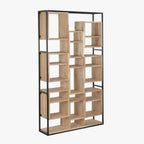 Estante Madeira e Metal 110x27x195 cm