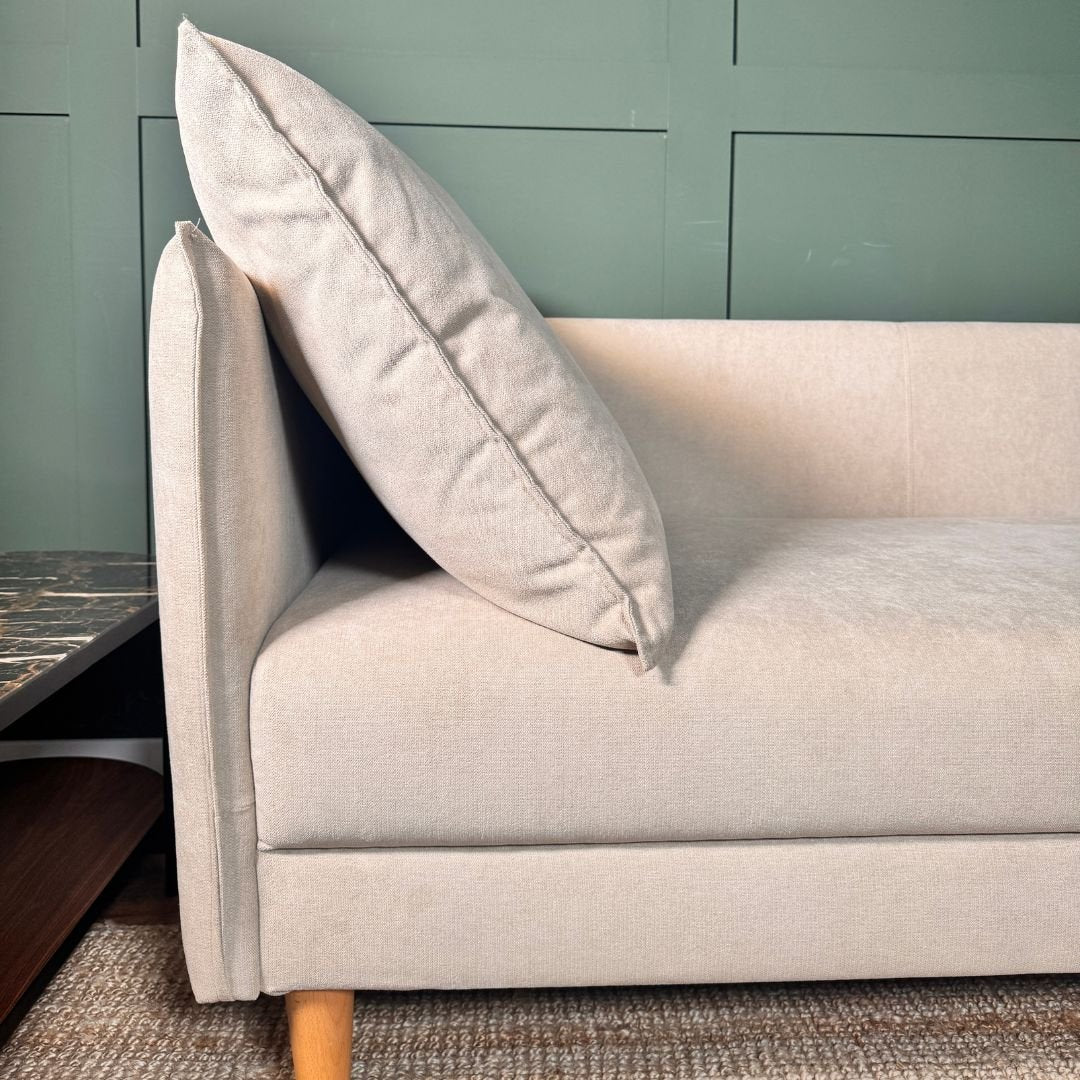 Sofá 3 Lugares com pé alto de madeira, braços finos, daybed, Cinzento EscuroS10223SSRAG2721_C24