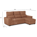 Sofá Cama com Chaise Longue SANDLER
