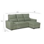 Sofá Cama com Chaise Longue SANDLER