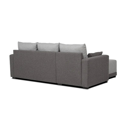 Sofá - Cama 3 Lugares com Chaise Longue Reversível - LeahC729CCSRG3810_C24