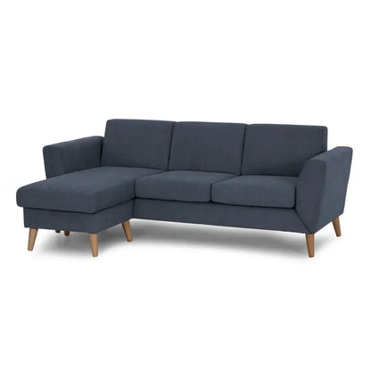 Sofá de 3 lugares com chaise longue reversível e pés vintage – AngelC710BSSRBG2721_C24