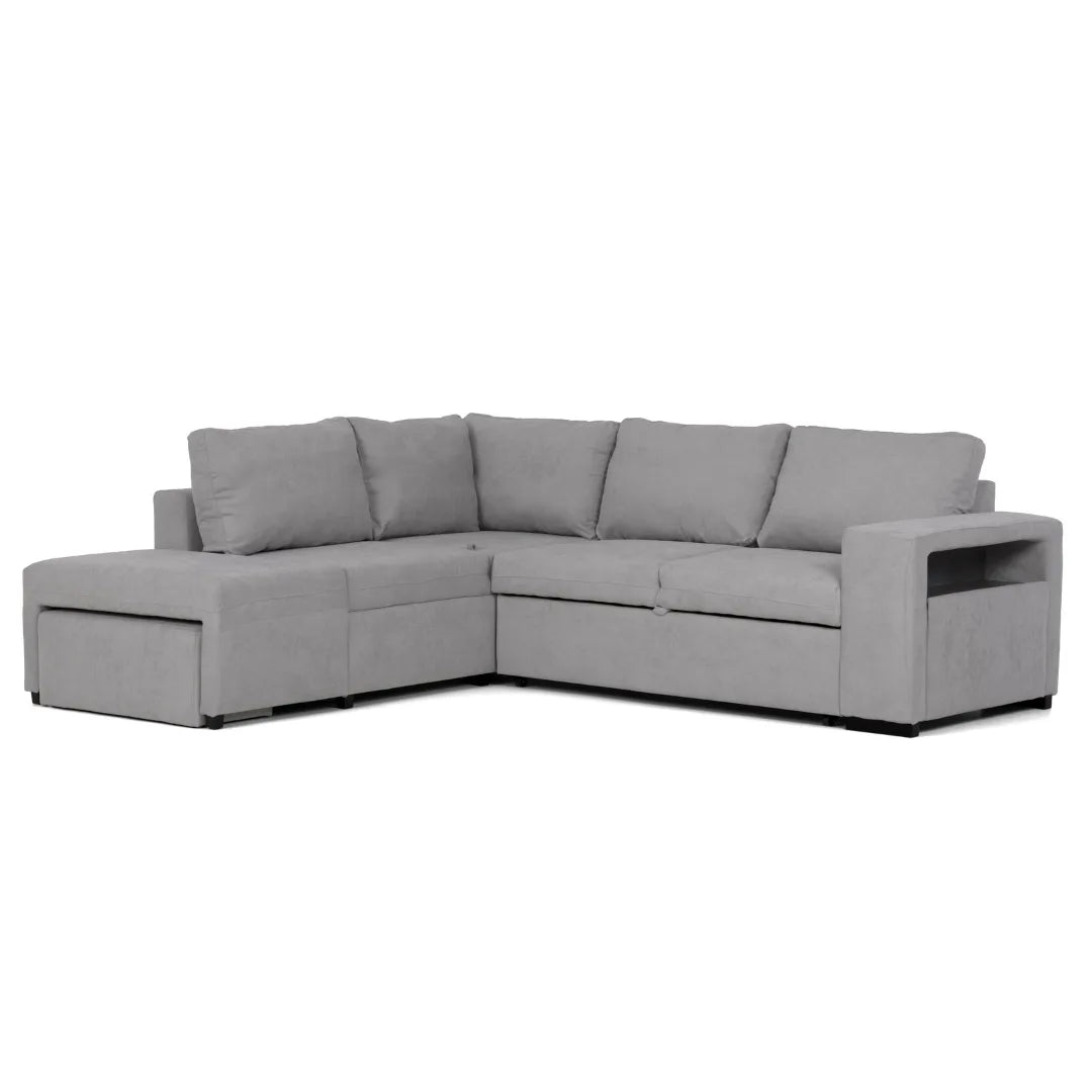 Sofá - cama de canto de 4 lugares com puff e arrumação extra – ZurieC999AFSRG3810_C24