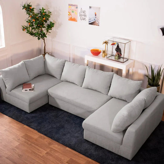 Sofá Modular 6 Lugares - GaelC731ABSRAG3810_C24